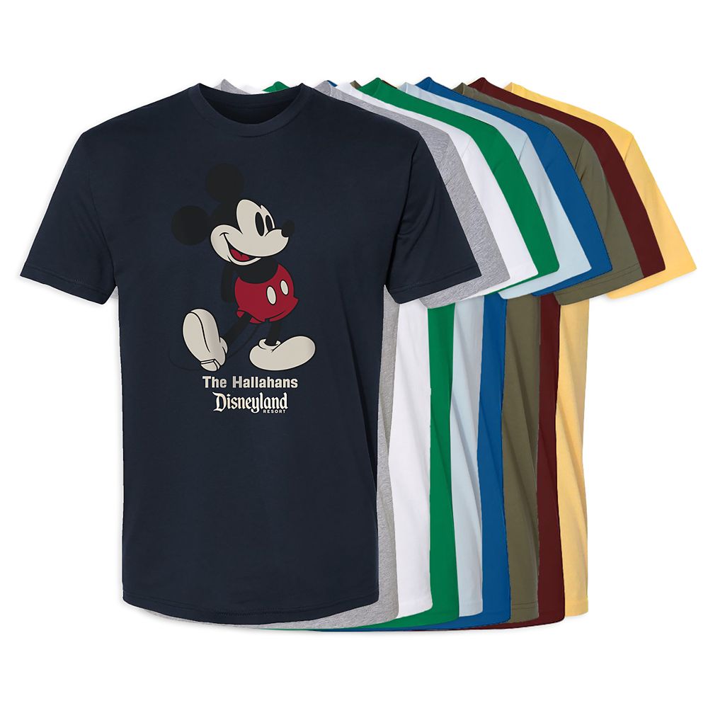 Adults' Disneyland Standing Mickey Mouse T-Shirt – Customized