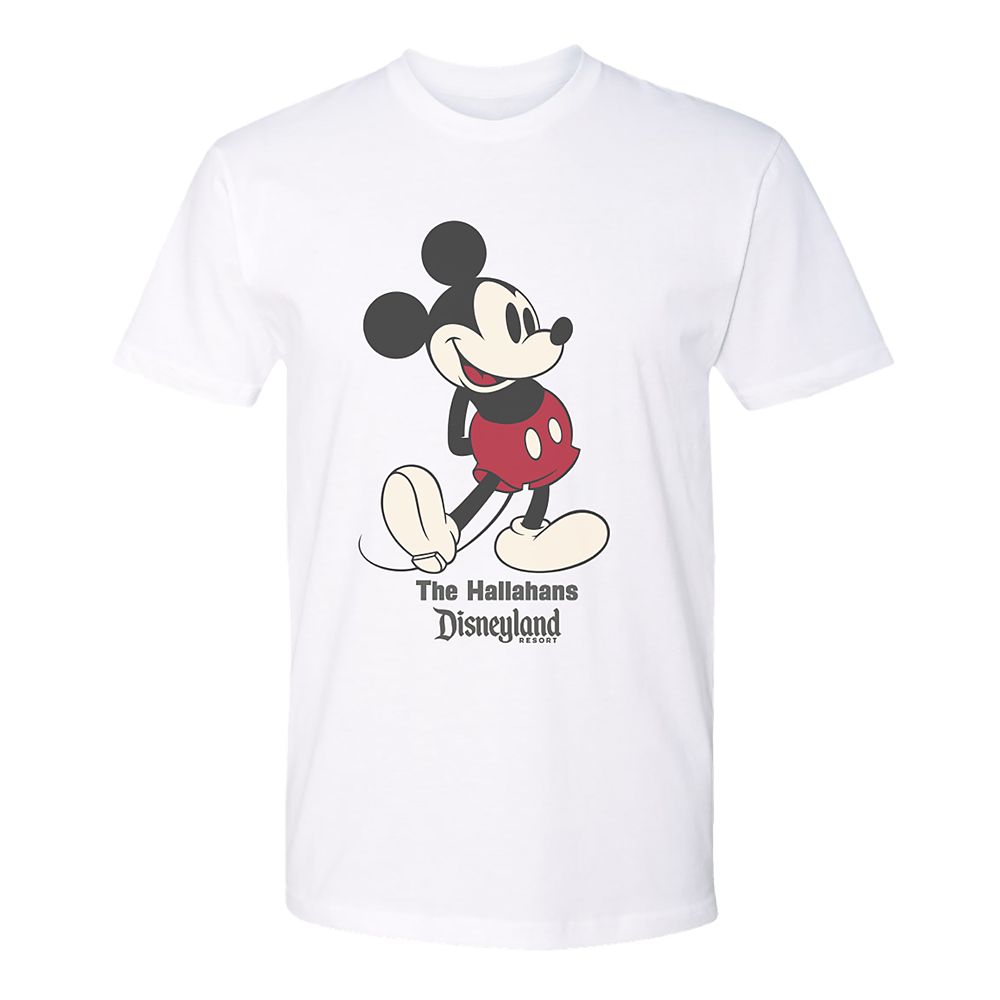 Adults' Disneyland Standing Mickey Mouse T-Shirt - Customized
