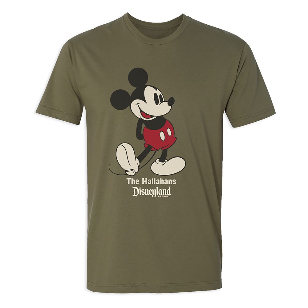 Adults' Disneyland Standing Mickey Mouse T-Shirt - Customized