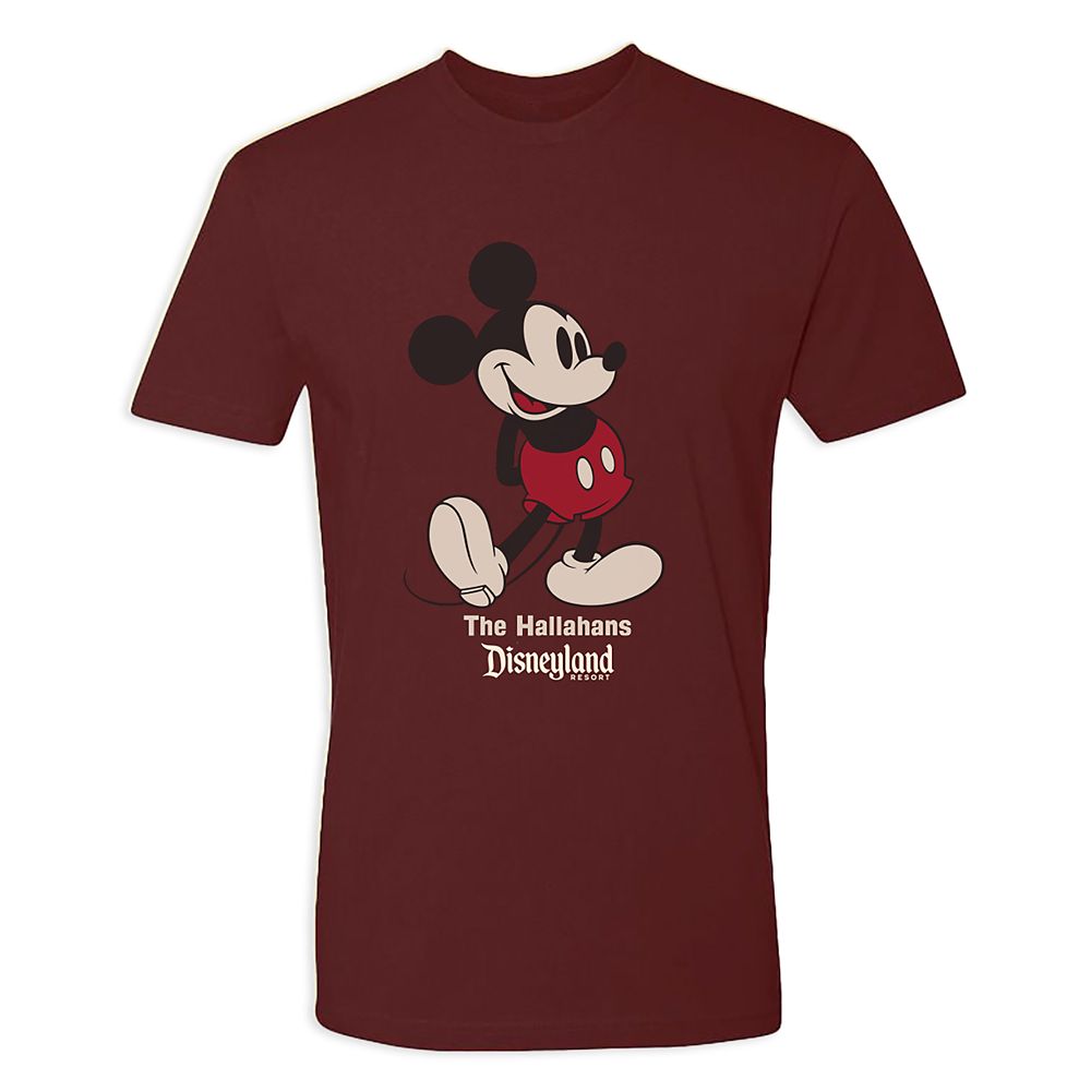 Adults' Disneyland Standing Mickey Mouse T-Shirt - Customized