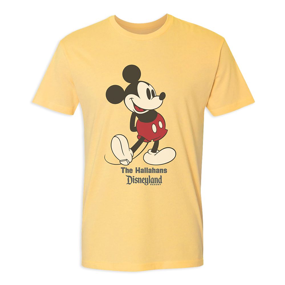 Adults' Disneyland Standing Mickey Mouse T-Shirt - Customized