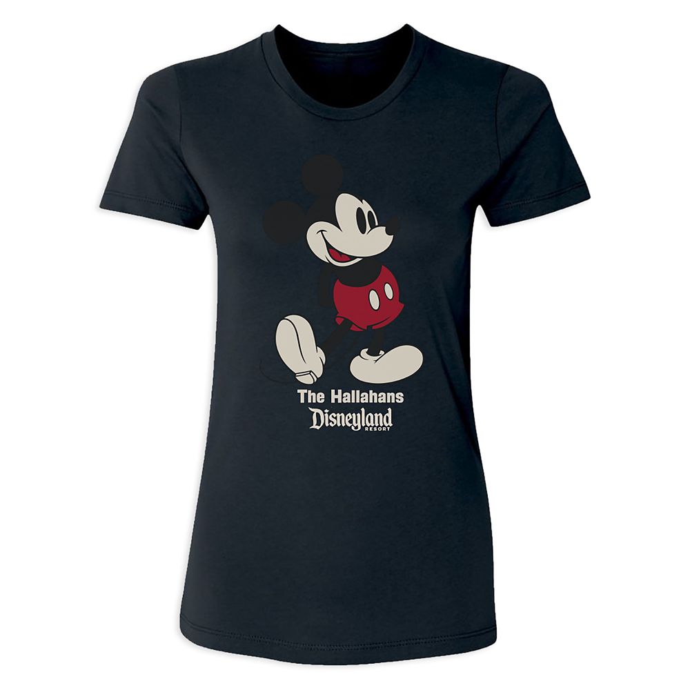 Women's Disneyland Standing Mickey Mouse T-Shirt - Customized