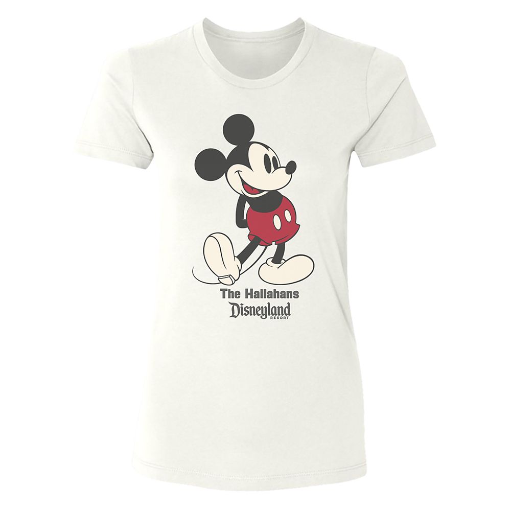 Women's Disneyland Standing Mickey Mouse T-Shirt - Customized