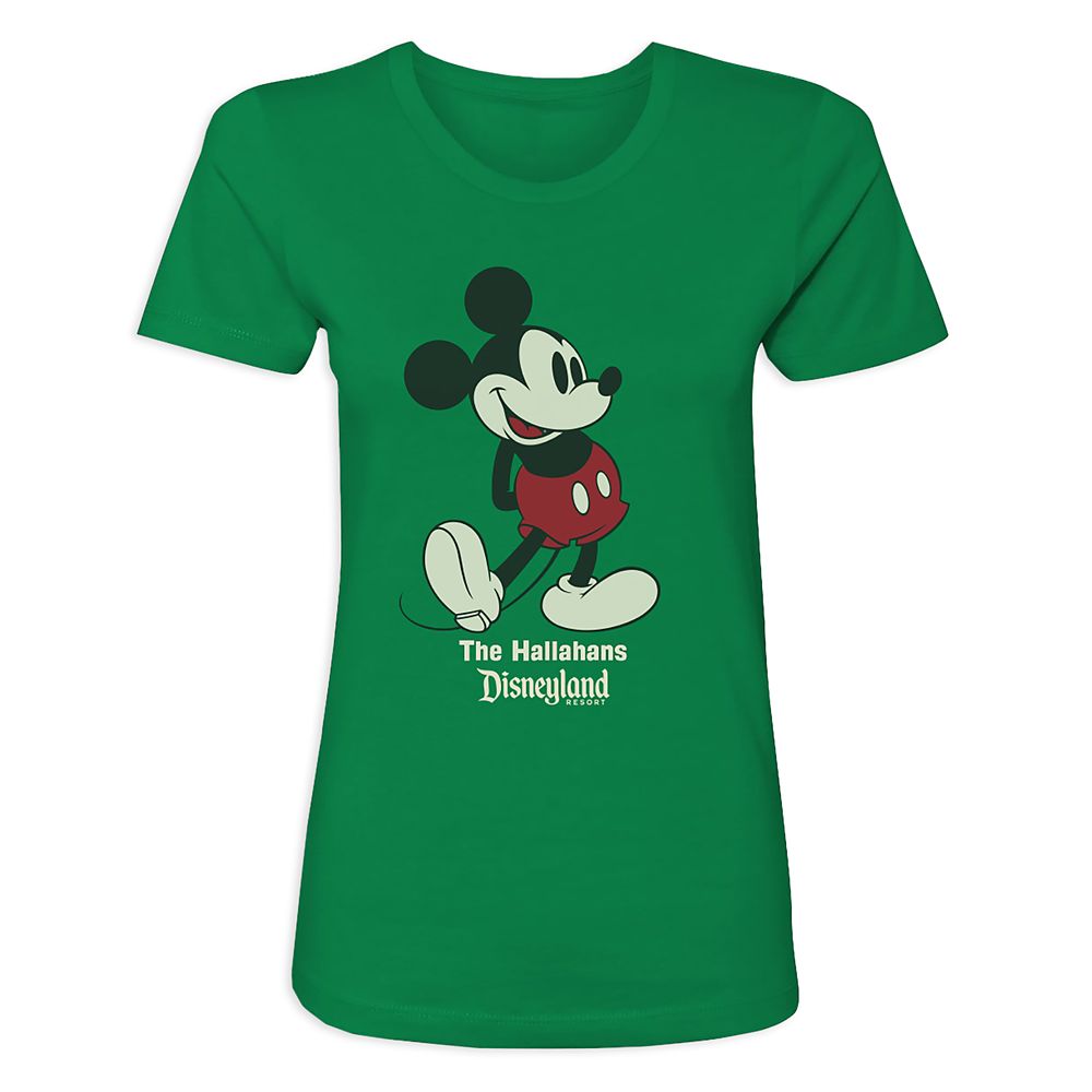 Women's Disneyland Standing Mickey Mouse T-Shirt - Customized