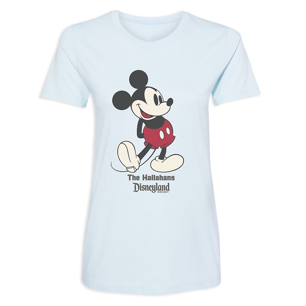 Women's Disneyland Standing Mickey Mouse T-Shirt - Customized