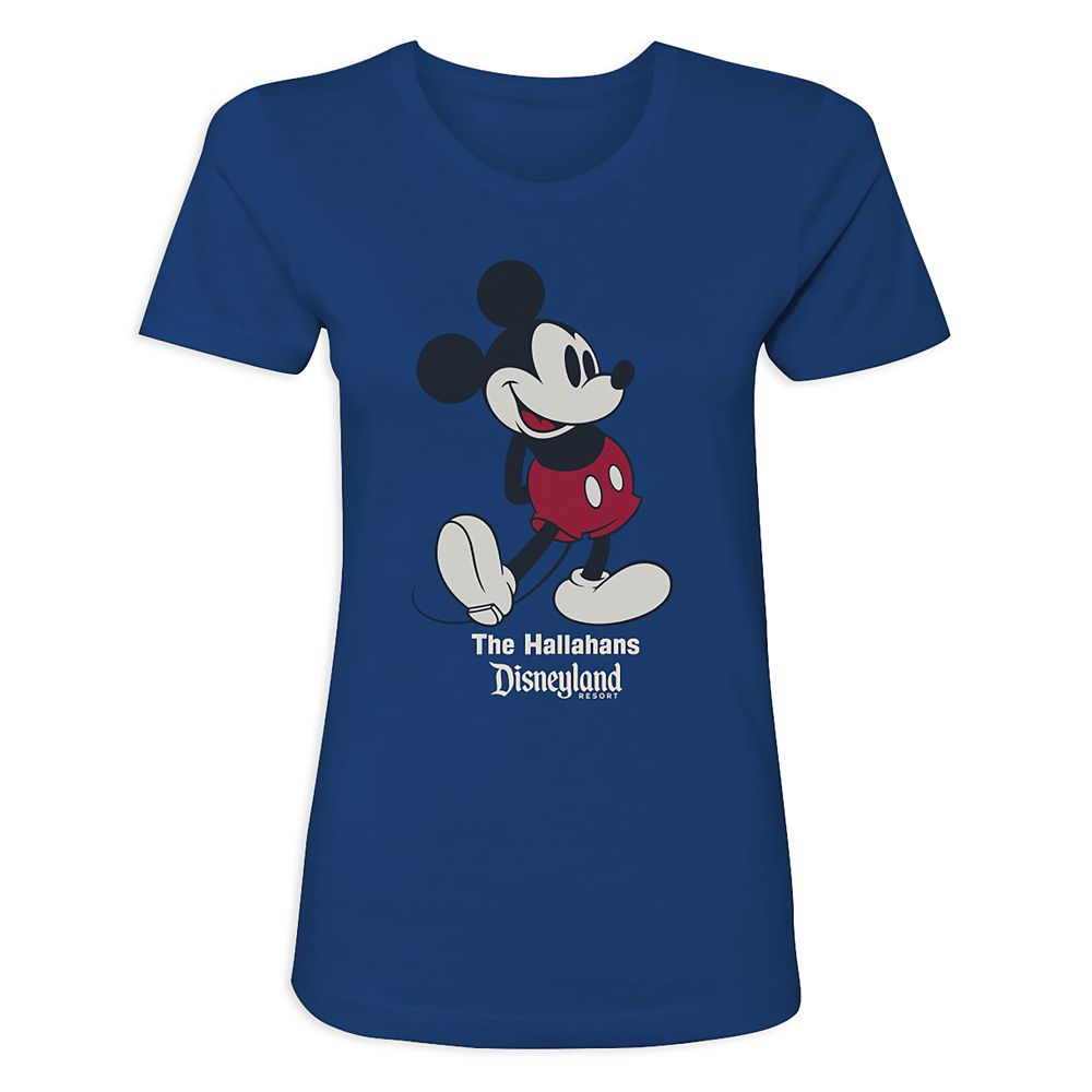 Women's Disneyland Standing Mickey Mouse T-Shirt - Customized