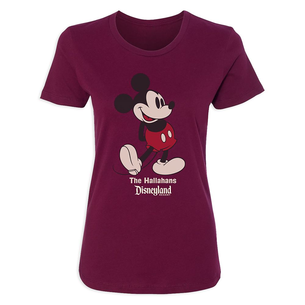 Women's Disneyland Standing Mickey Mouse T-Shirt - Customized