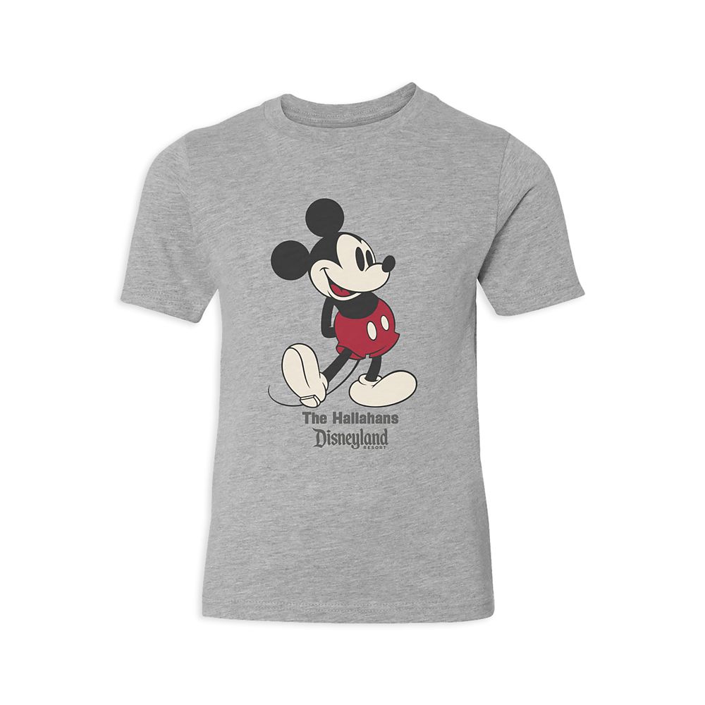 Kids' Disneyland Standing Mickey Mouse T-Shirt - Customized