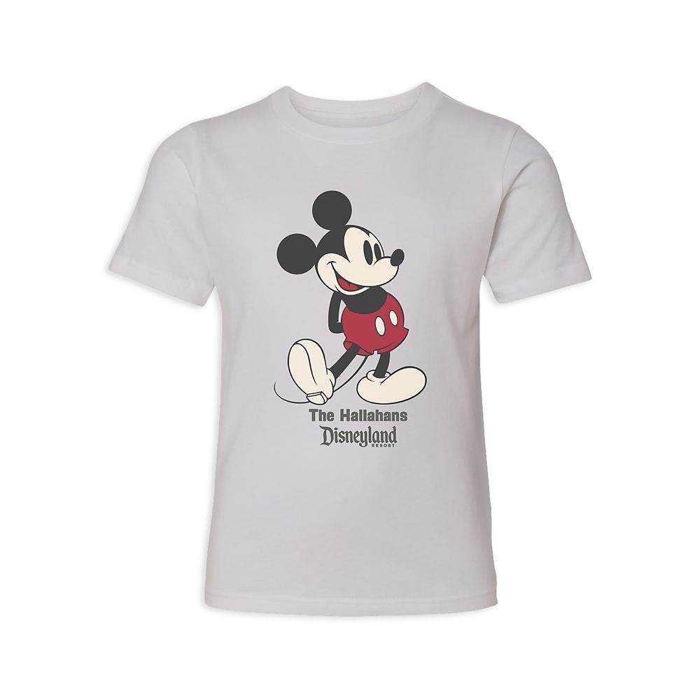 Kids' Disneyland Standing Mickey Mouse T-Shirt - Customized