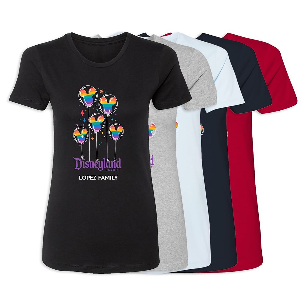 Women's Disneyland Mickey Mouse Balloon T-Shirt Customized