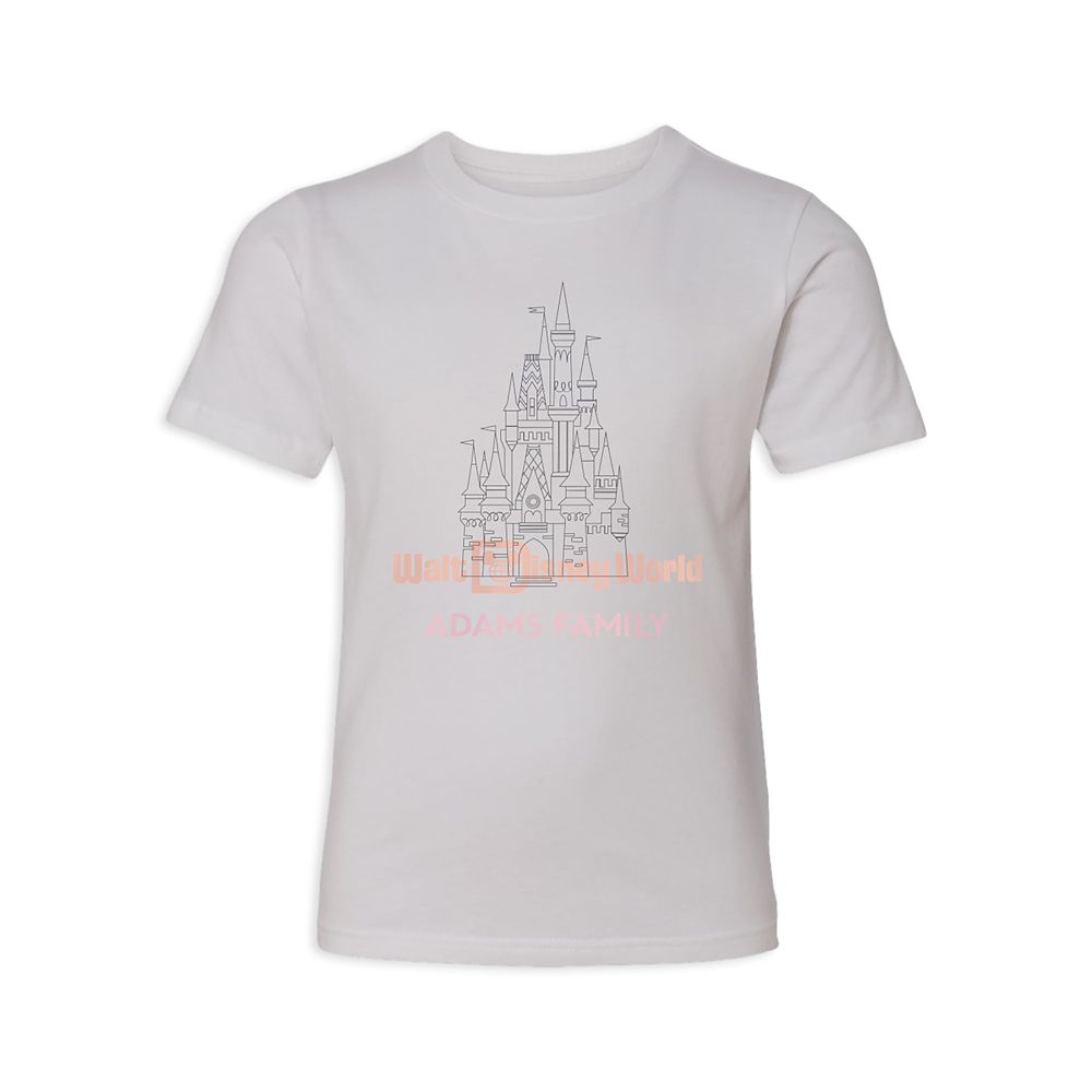 Kids' Cinderella Castle Walt Disney World T-Shirt - Customized
