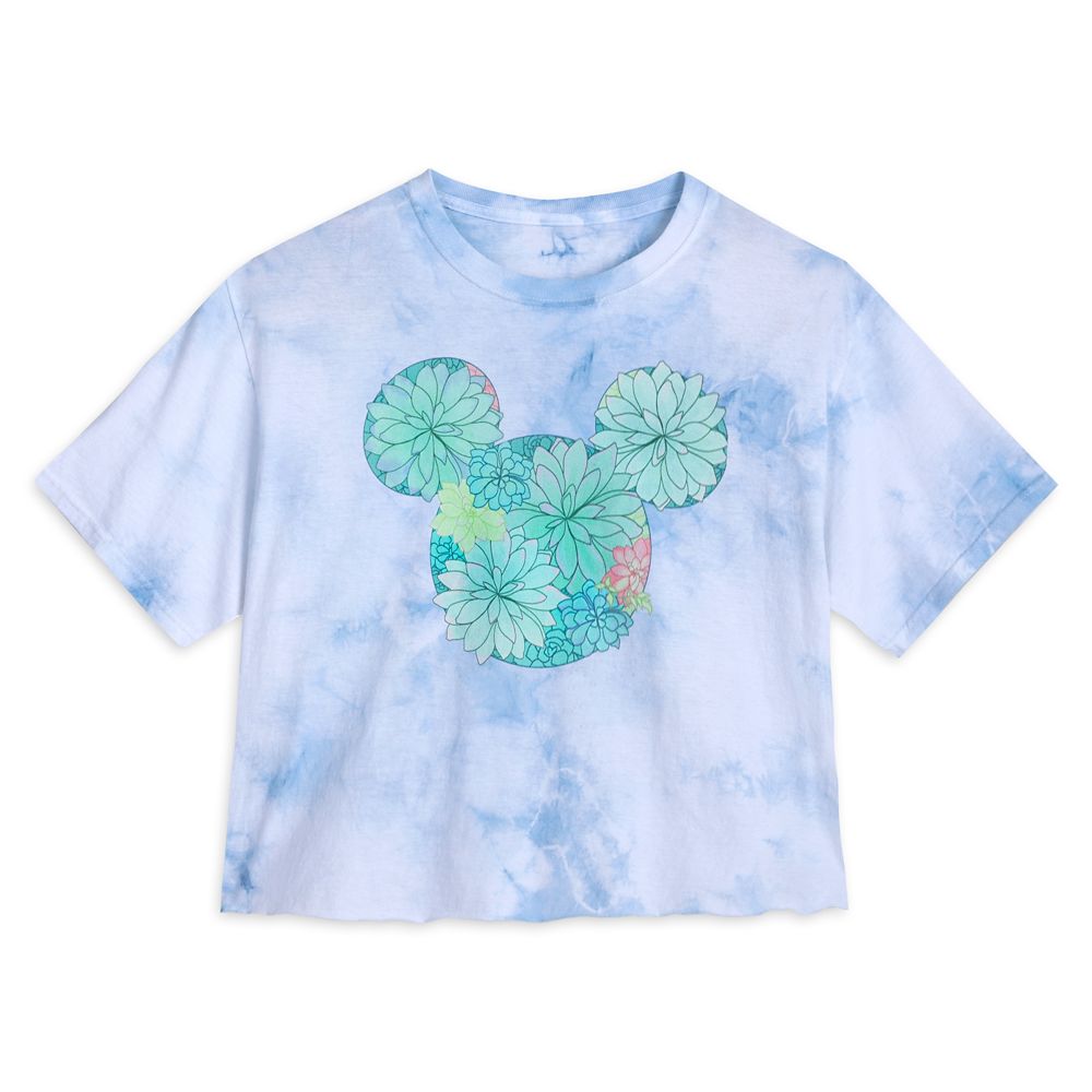 Mickey Mouse Icon Succulents Tie-Dye T-Shirt for Adults