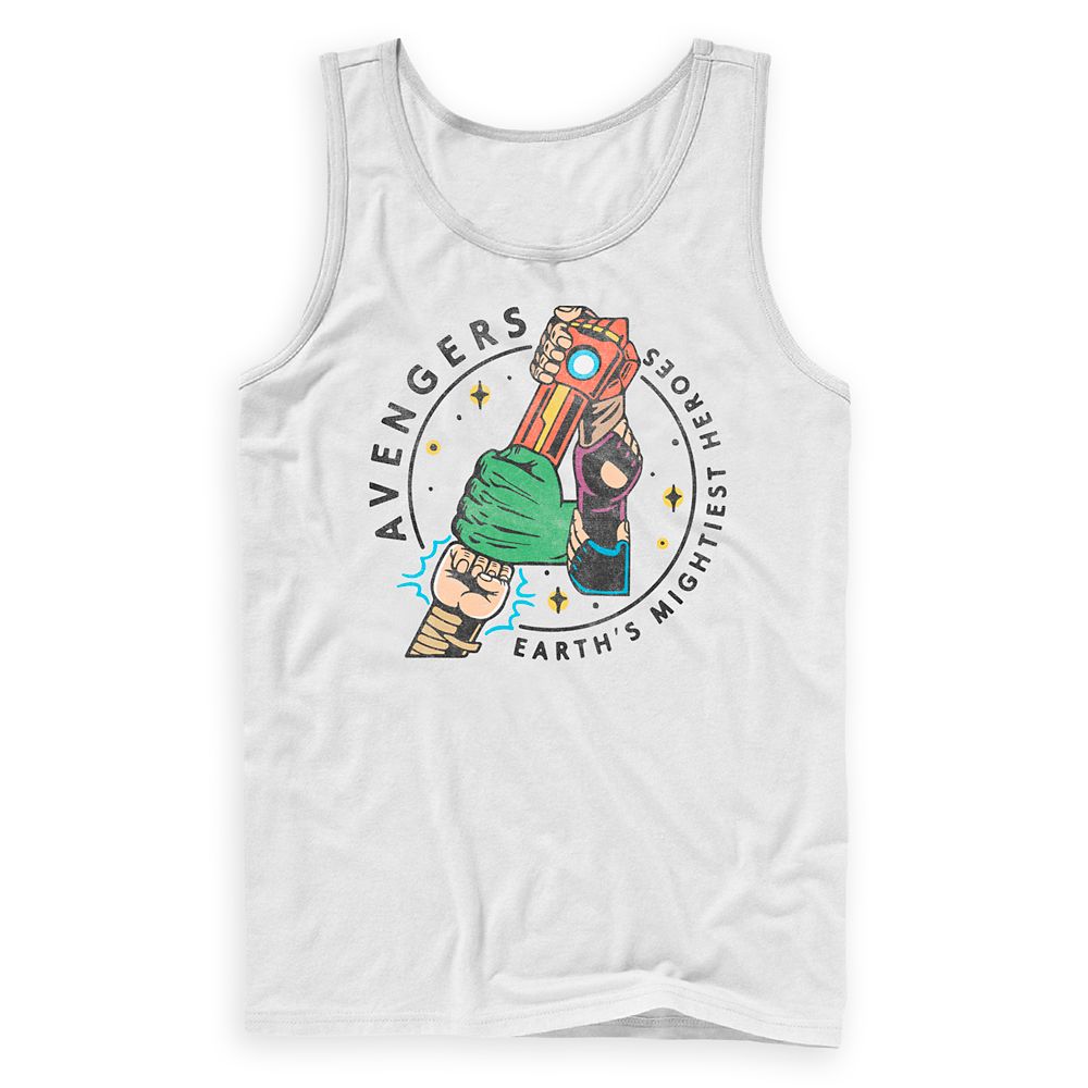 The Avengers Team Huddle Tank Top for Adults
