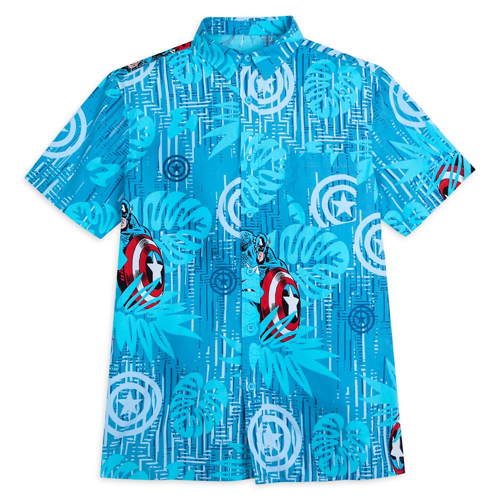Captain America Woven Shirt for Adults Official shopDisney