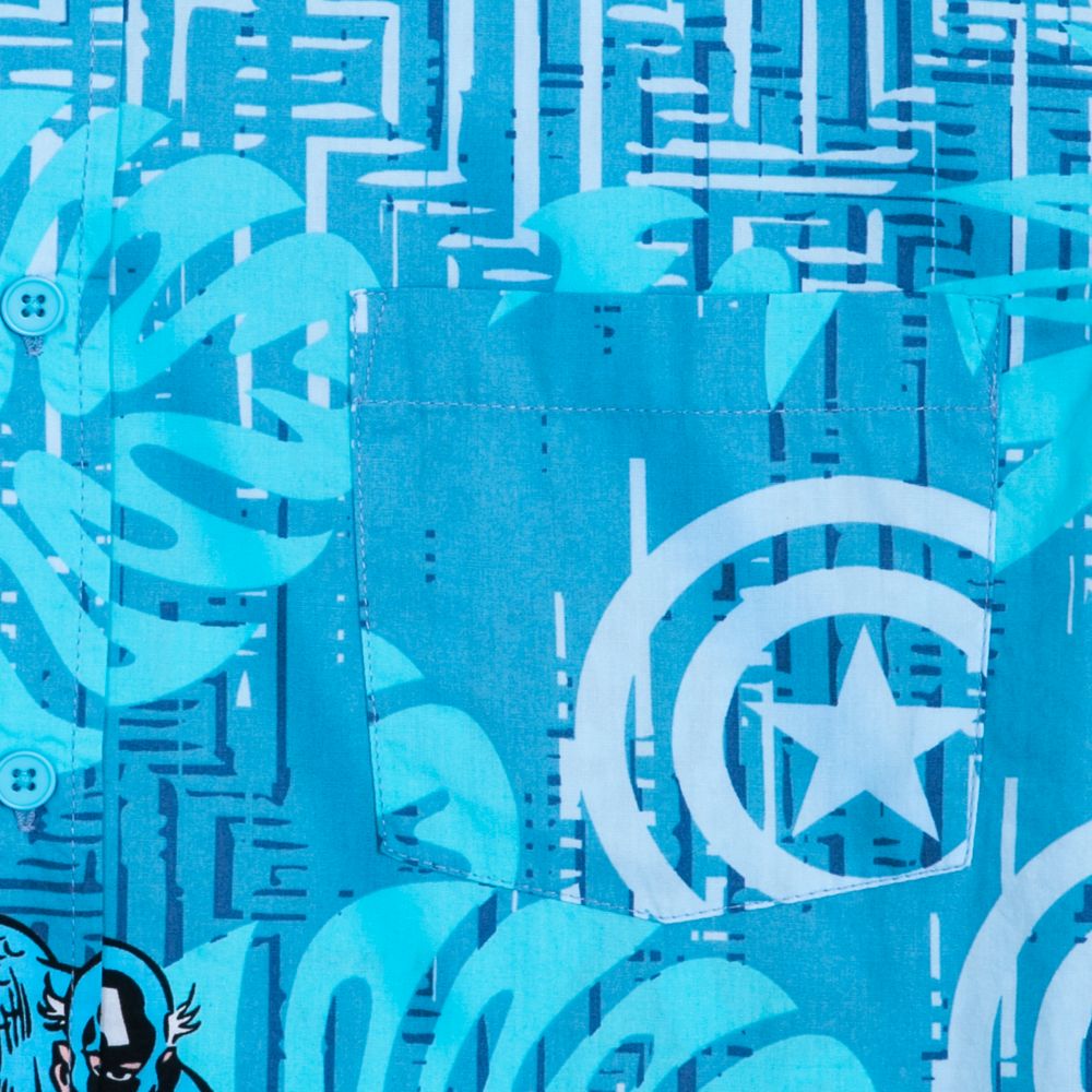 Captain America Woven Shirt for Adults