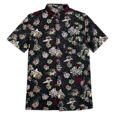 Рубашки Disney Boba Fett Woven Shirt for Adults – Star Wars