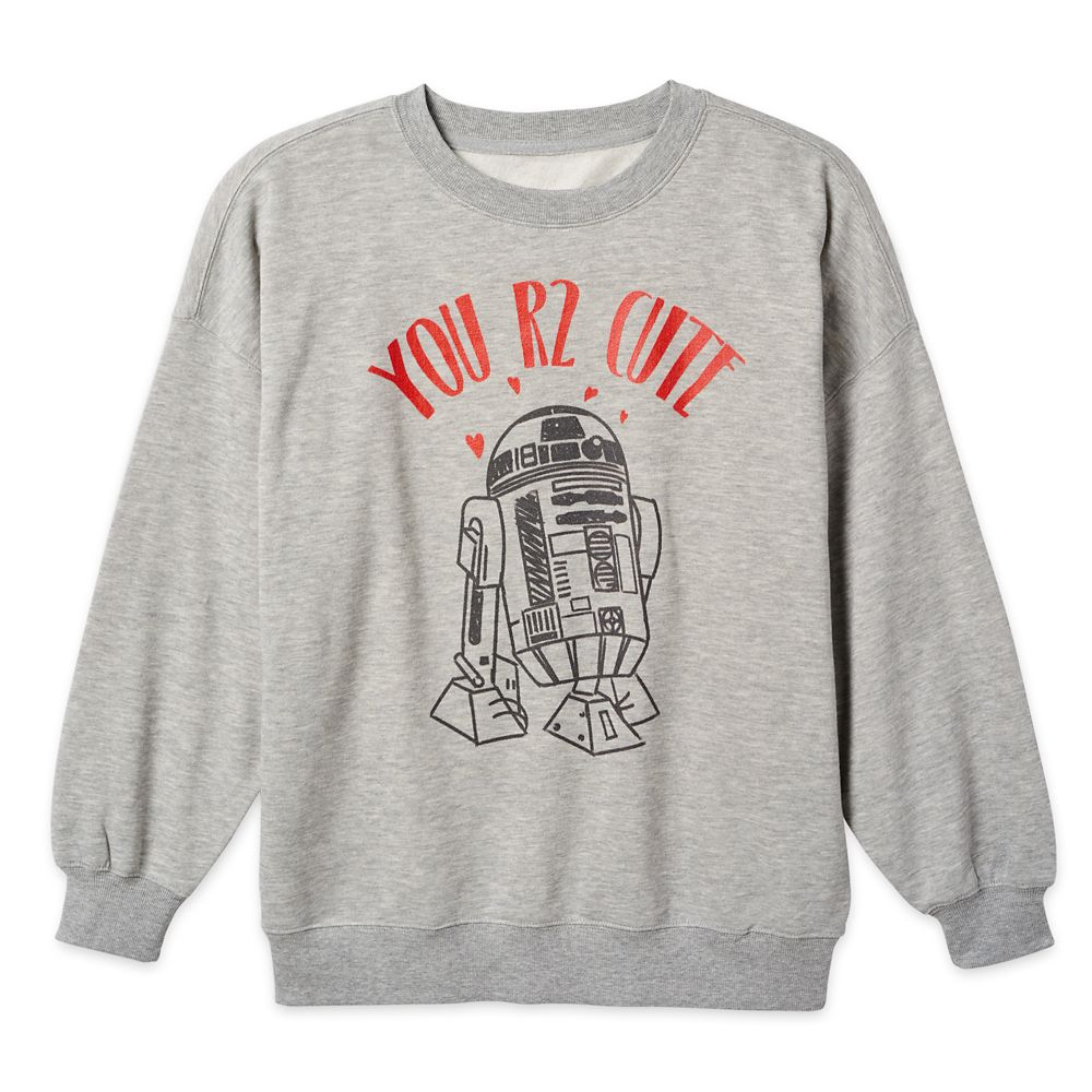 R2-D2 Valentine's Day Pullover Sweatshirt for Adults &ndash; Star Wars