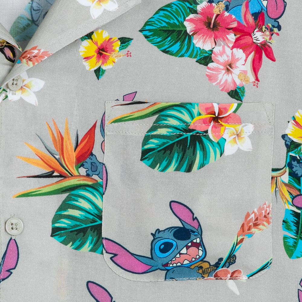 Stitch Woven Shirt for Adults - Lilo & Stitch - Tan