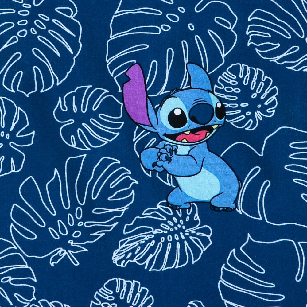 Stitch Woven Shirt for Adults - Lilo & Stitch - Navy
