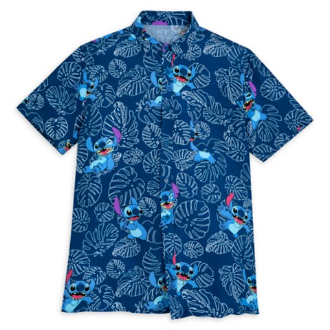 Рубашки Disney Stitch Woven Shirt for Adults – Lilo & Stitch – Navy