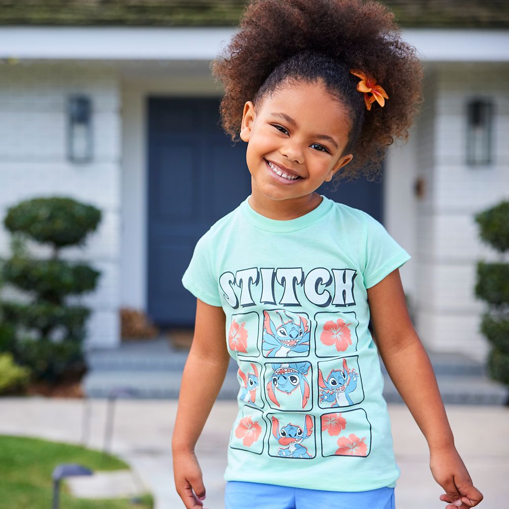 Stitch Grid T-Shirt for Kids &ndash; Lilo & Stitch