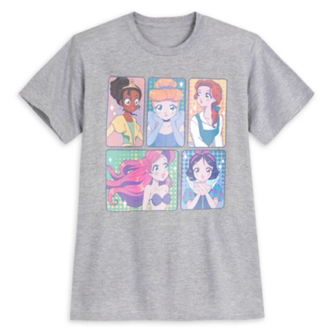 Футболки Disney Princess Anime T-Shirt for Adults