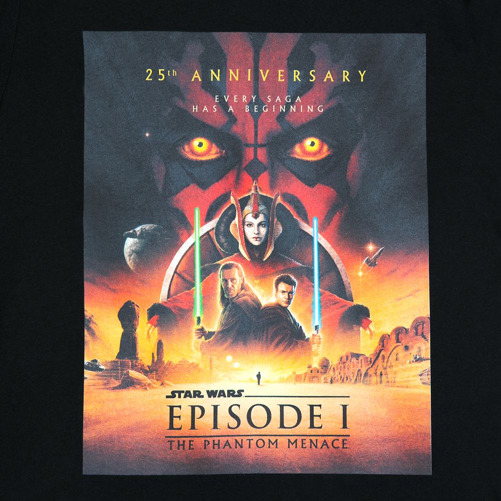 Star Wars: Episode 1 &ndash; The Phantom Menace 25th Anniversary T-Shirt for Adults