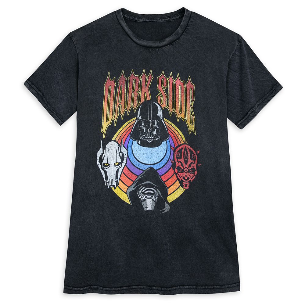 Dark Side Mineral Wash T-Shirt for Adults  Star Wars Official shopDisney