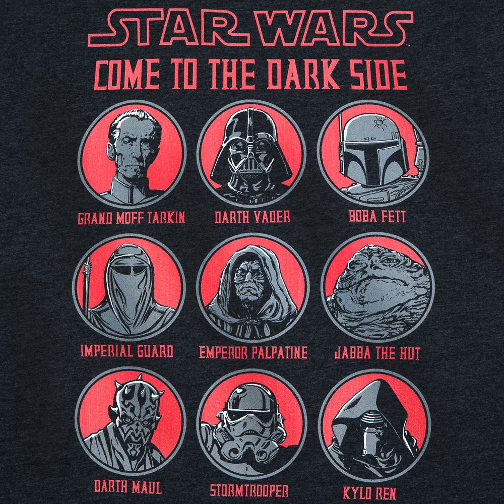 Dark Side Heathered T-Shirt for Adults &ndash; Star Wars
