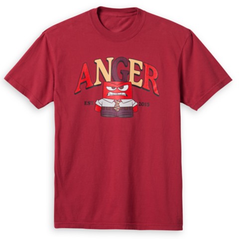 Футболки Disney Anger T-Shirt for Adults – Inside Out 2