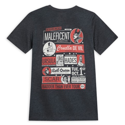 Футболки Disney Villains Concert Tour T-Shirt for Adults