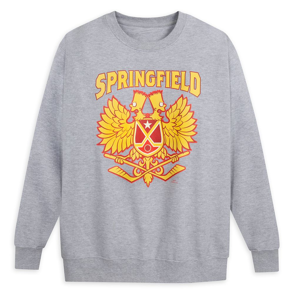 Bart Simpson Springfield Hockey Pullover Sweatshirt for Adults  The Simpsons Official shopDisney