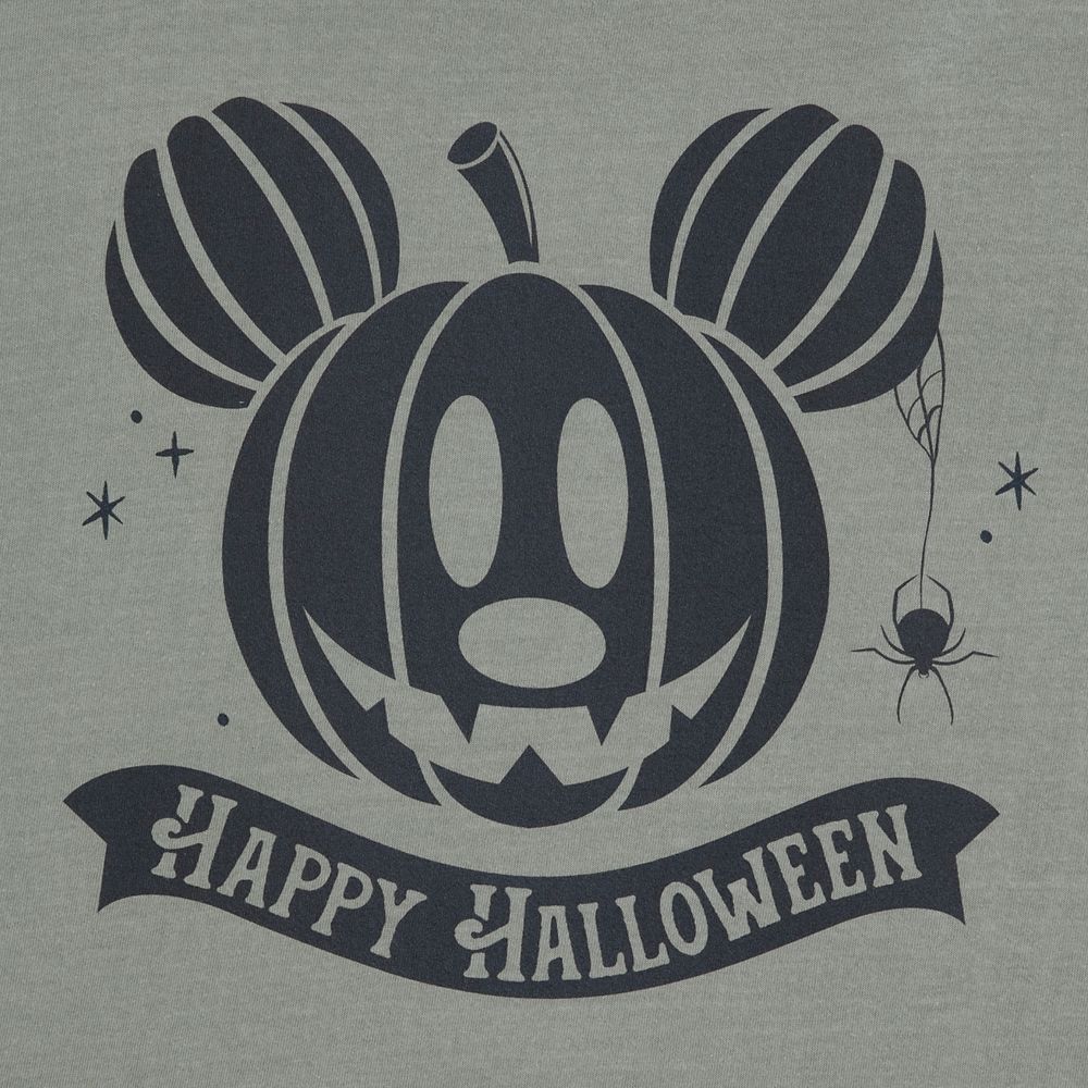 Mickey Mouse Jack-o'-Lantern Halloween T-Shirt for Adults