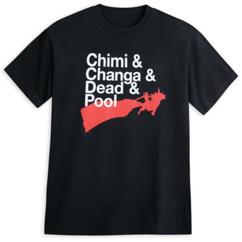 Футболки Disney Deadpool Chimichanga T-Shirt for Adults