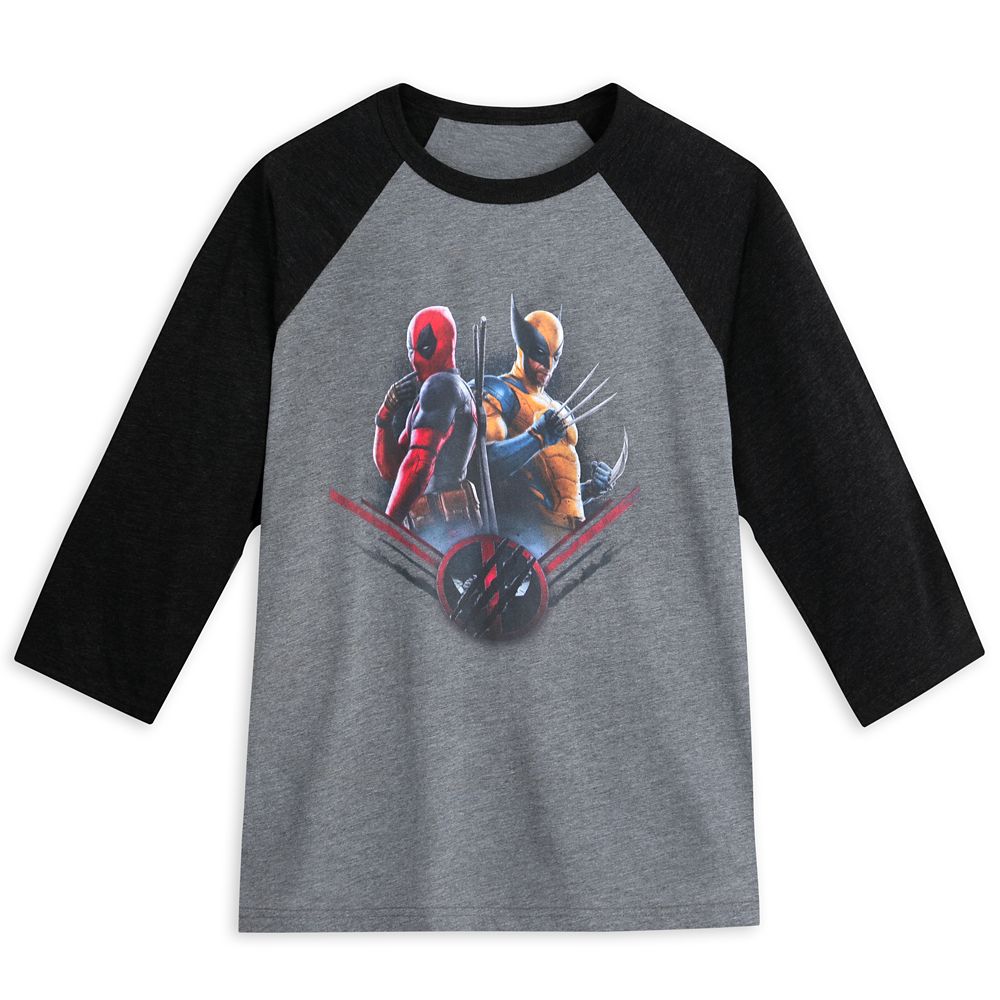 Deadpool & Wolverine Raglan Long Sleeve T-Shirt for Adults Official shopDisney