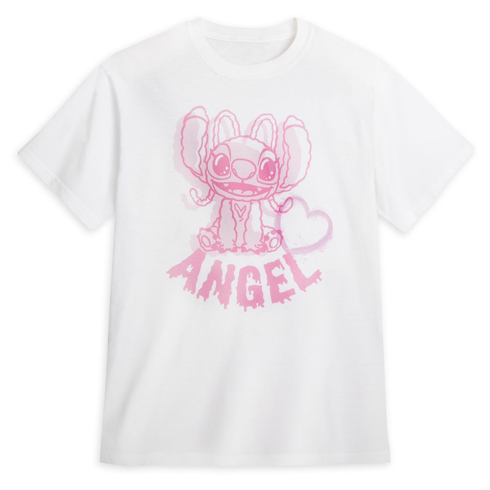 Angel Valentines Day T-Shirt for Adults  Lilo & Stitch White Official shopDisney