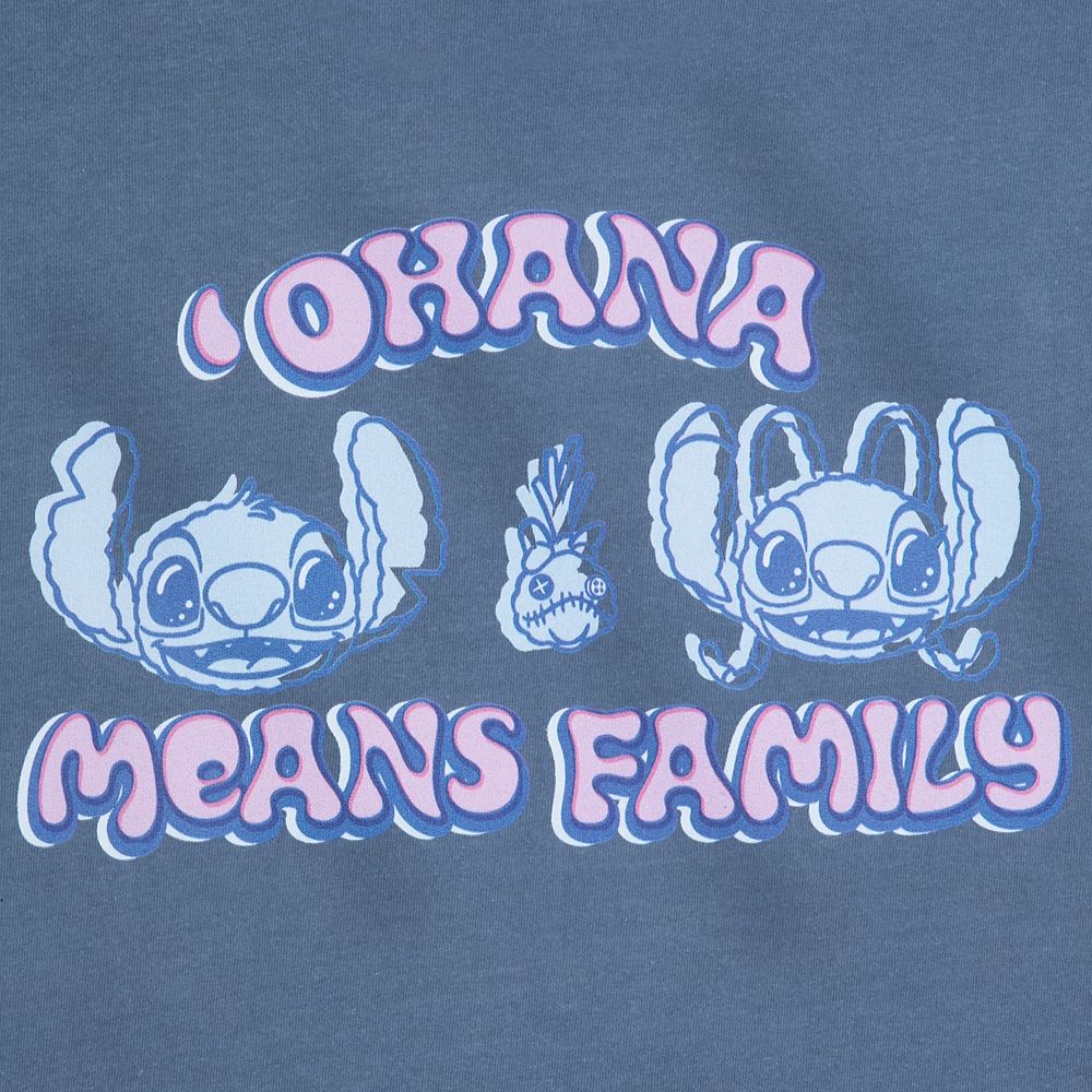 Stitch, Scrump and Angel T-Shirt for Adults &ndash; Lilo & Stitch &ndash; Light Navy