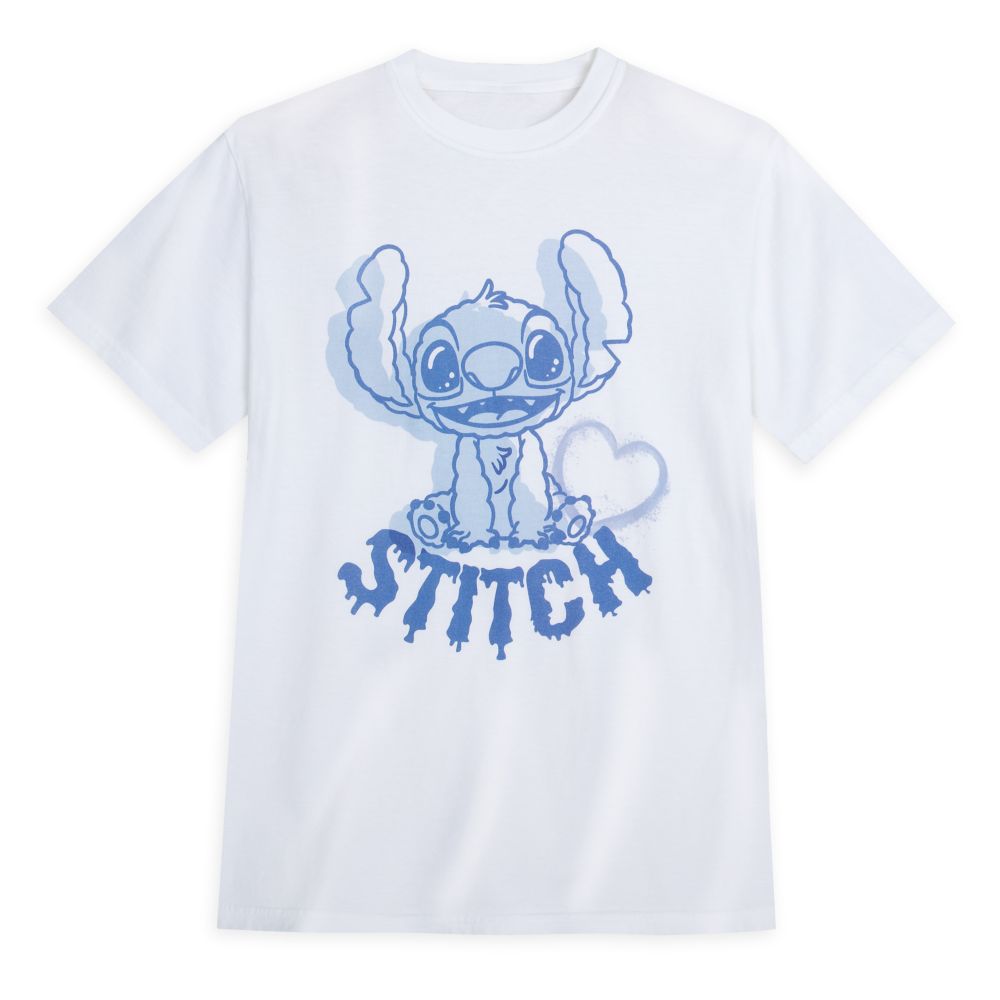 Stitch Valentines Day T-Shirt for Adults  Lilo & Stitch White Official shopDisney