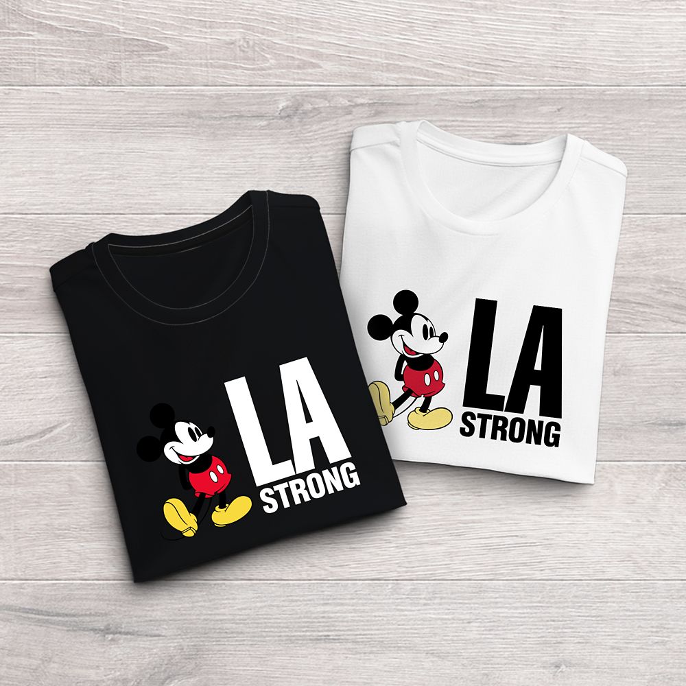 Disney LA Strong T-Shirt Supporting Wildfire Relief Adult - Black