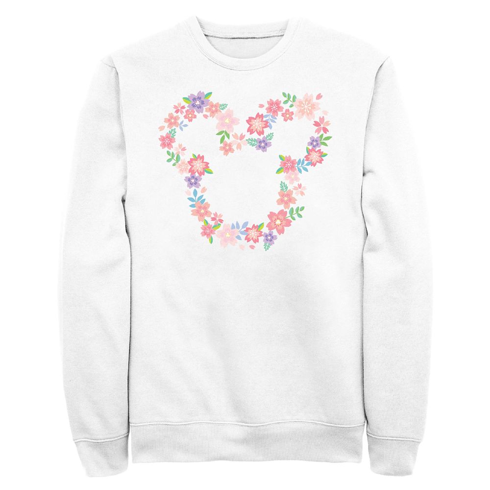 Mickey Mouse Icon Cherry Blossom Pullover Sweatshirt for Adults Official shopDisney
