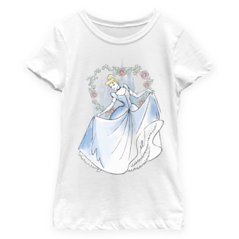 Детские футболки Disney Cinderella T-Shirt for Girls – White