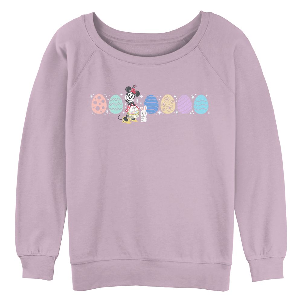 Minnie Mouse Easter Eggs Pullover Sweatshirt for Women Official shopDisney