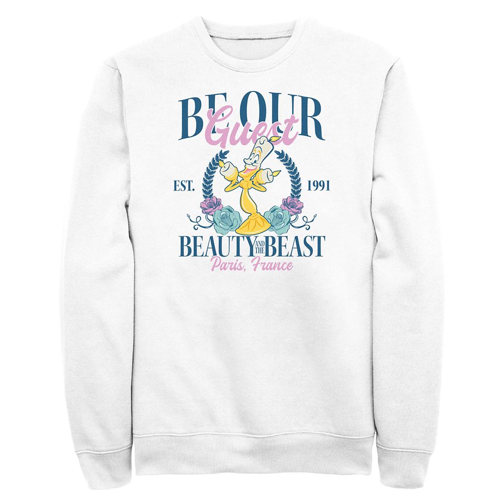 Lumiere Be Our Guest Pullover Sweatshirt for Adults  Beauty and the Beast Official shopDisney