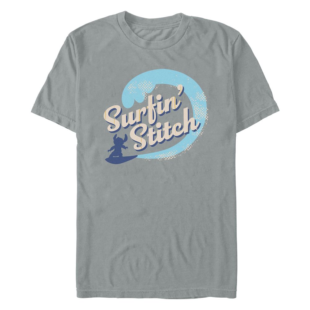 Stitch Surfin Stitch T-Shirt for Adults Lilo & Stitch Live Action Film Official shopDisney