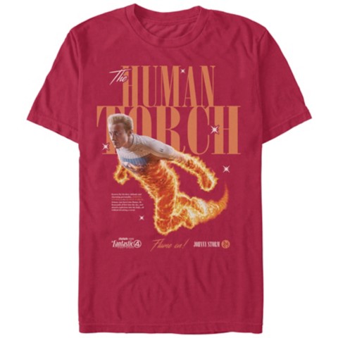 Футболки Disney The Human Torch T-Shirt for Adults – Fantastic 4: First Steps