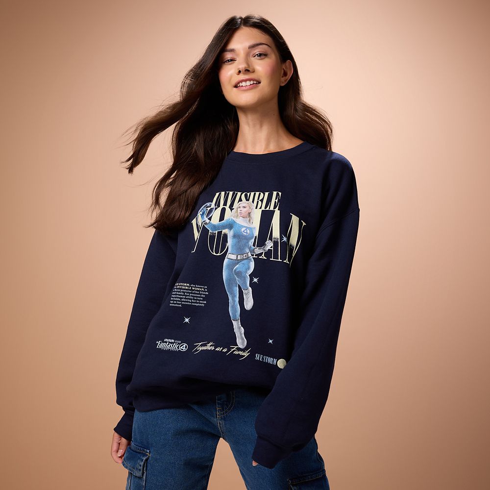 Invisible Woman Pullover Sweatshirt for Adults &ndash; Fantastic 4: First Steps