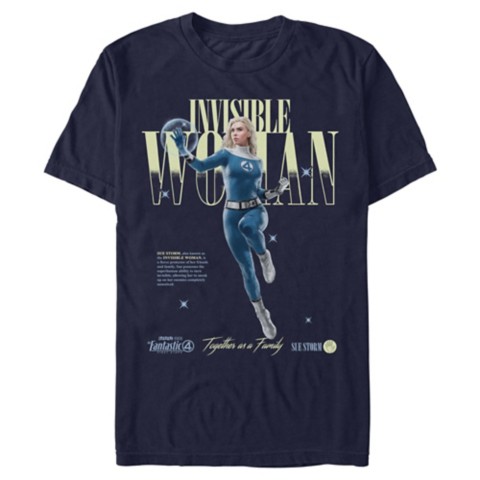 Футболки Disney Invisible Woman T-Shirt for Adults – Fantastic 4: First Steps