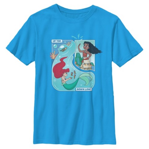 Детские футболки Disney Ariel and Moana ''Up Top, Down Low!'' T-Shirt for Kids – Disney Princess