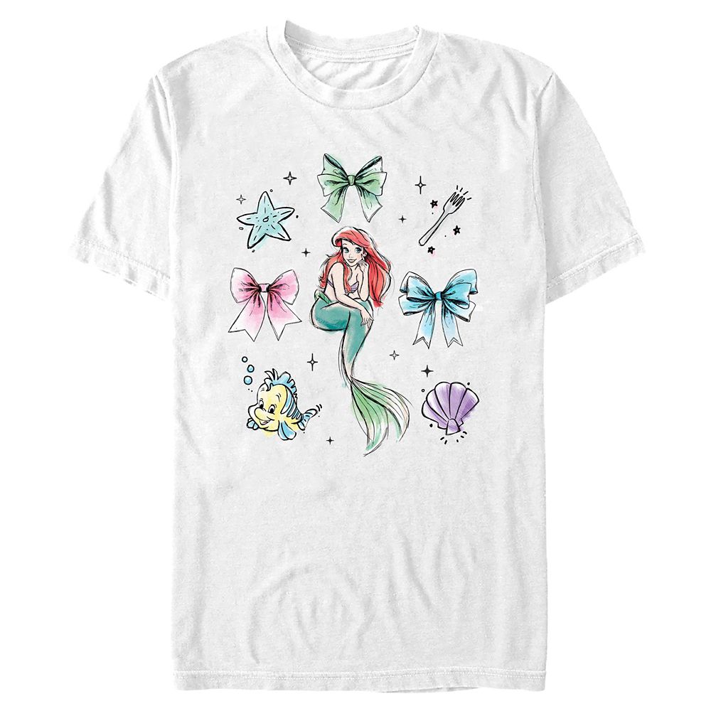 Ariel ''Bows'' T-Shirt for Adults – The Little Mermaid