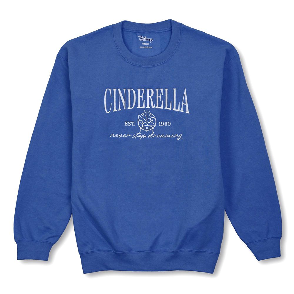 Cinderella Embroidered Pullover Sweatshirt for Women